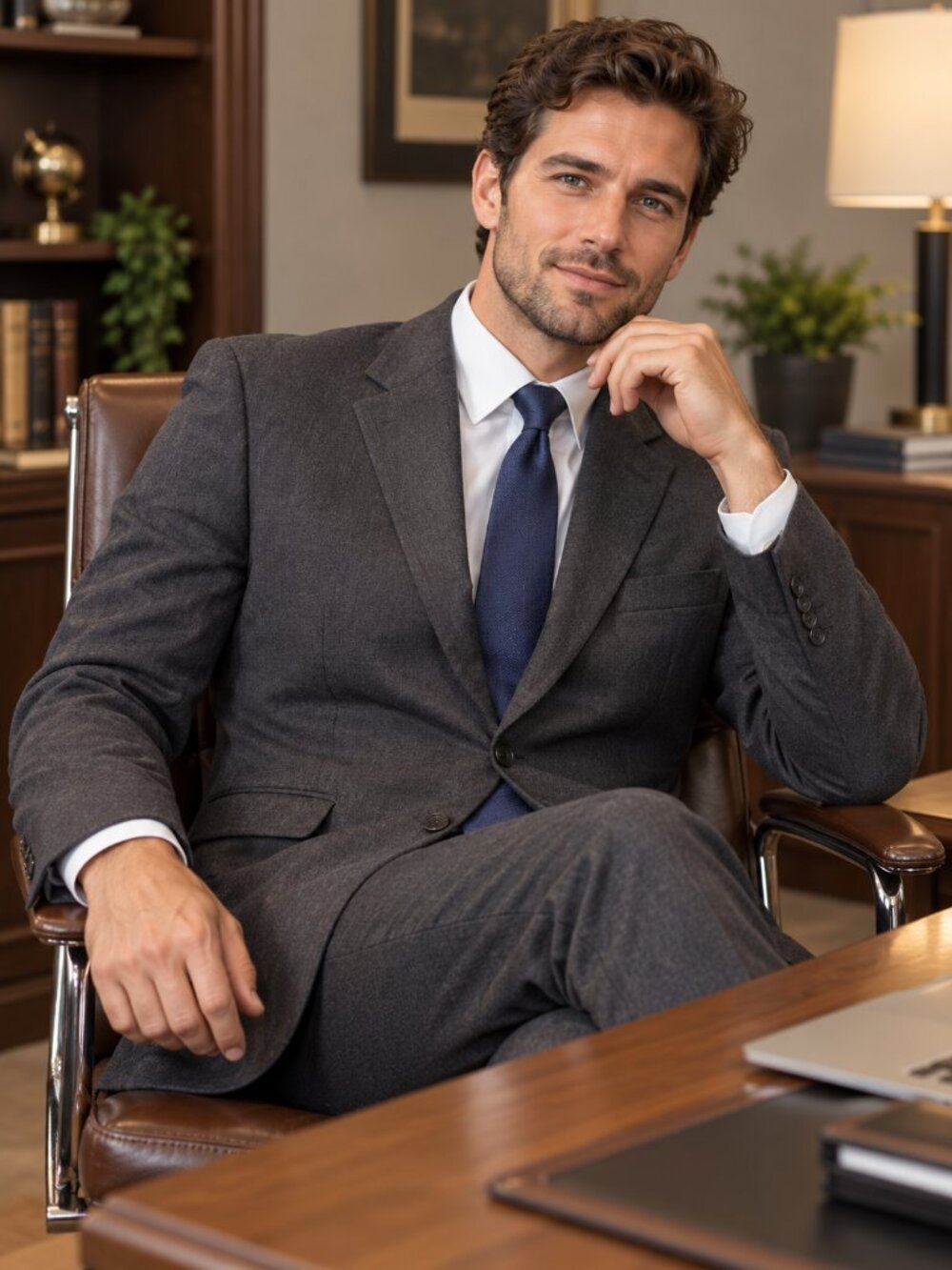 Jos A Bank Wool Cashmere Charcoal Gray Blazer Sport Coat 46R